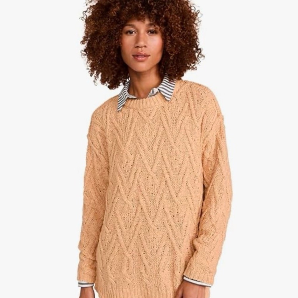 Free People Isla Cable Knit Sweater
